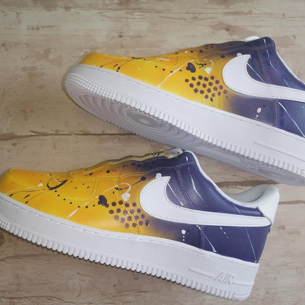 Air Force 1 -AF1 Painted Sneakers Men's Size 4.5/EU 36.5